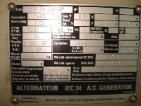 Generator End / Alternator, 3050 kVA - 6300 V - 50 Hz - UL05613 - Quipbase.com - nameplate 2.JPG